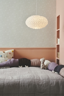 Villo chiffon hanglamp 30, wit